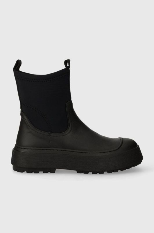 Черевики GARMENT PROJECT Milo Chelsea жіночі колір чорний на плоскому ходу GPWF2503