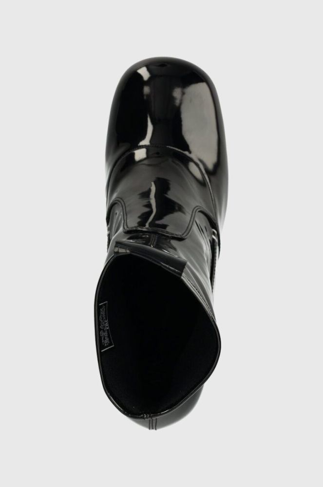 Черевики Armani Exchange жіночі колір чорний каблук блок XDM013.XV753.00002 фото 4