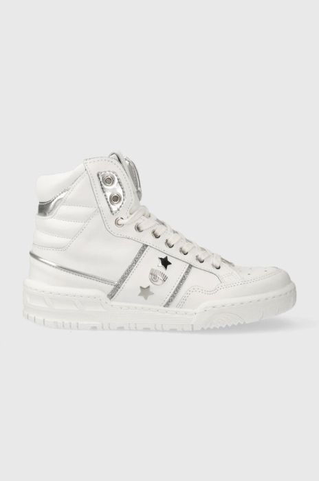 Шкіряні кросівки Chiara Ferragni колір білий CF3208_064