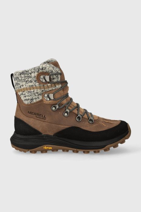 Черевики Merrell Siren 4 Thermo Mid Zip WP жіночі колір коричневий утеплене Черевики Merrell Siren 4 Thermo Mid Zip WP жіночі колір коричневий утеплене