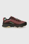Черевики Merrell Moab Speed жіночі колір бордовий Черевики Merrell Moab Speed жіночі колір бордовий