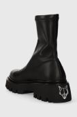 Черевики Naked Wolfe Chase жіночі колір чорний на платформі