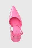 Шкіряні туфлі Naked Wolfe Daria колір рожевий