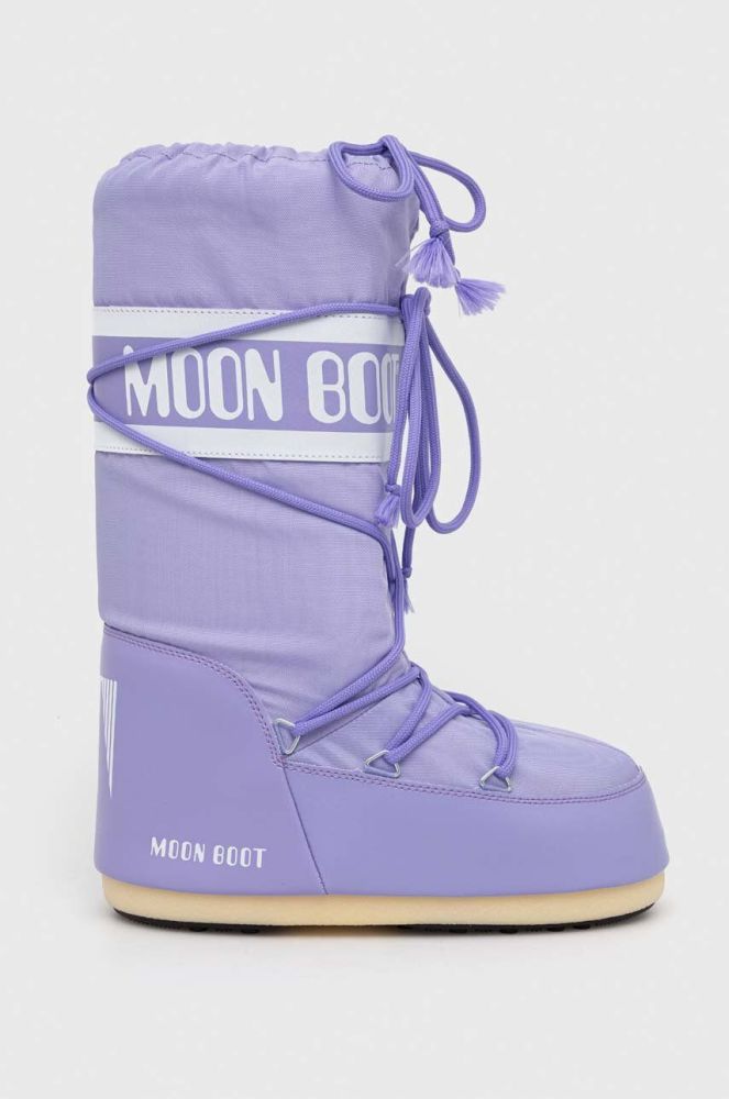 Зимові чоботи Moon Boot ICON NYLON колір фіолетовий 14004400.089