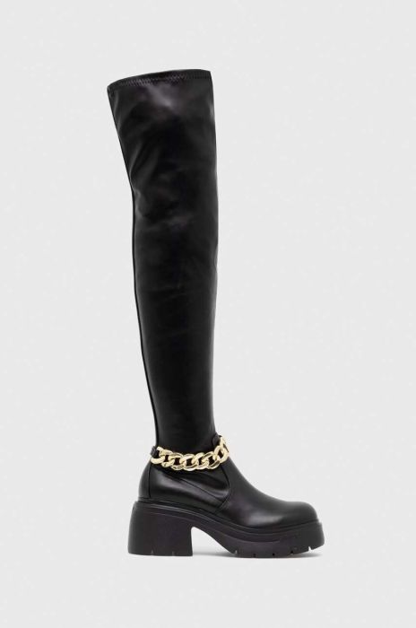 Чоботи Liu Jo CARRIE 23 жіночі колір чорний каблук блок SF3049EX04622222