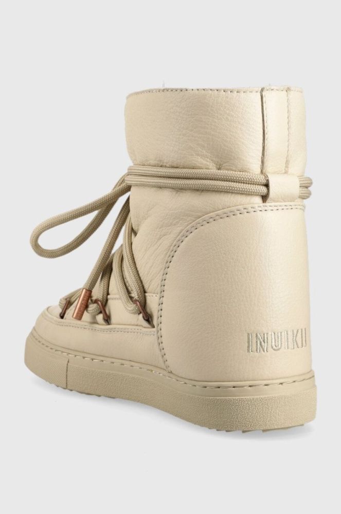 Шкіряні чоботи Inuikii FULL LEATHER WEDGE колір бежевий 75203-087 фото 3