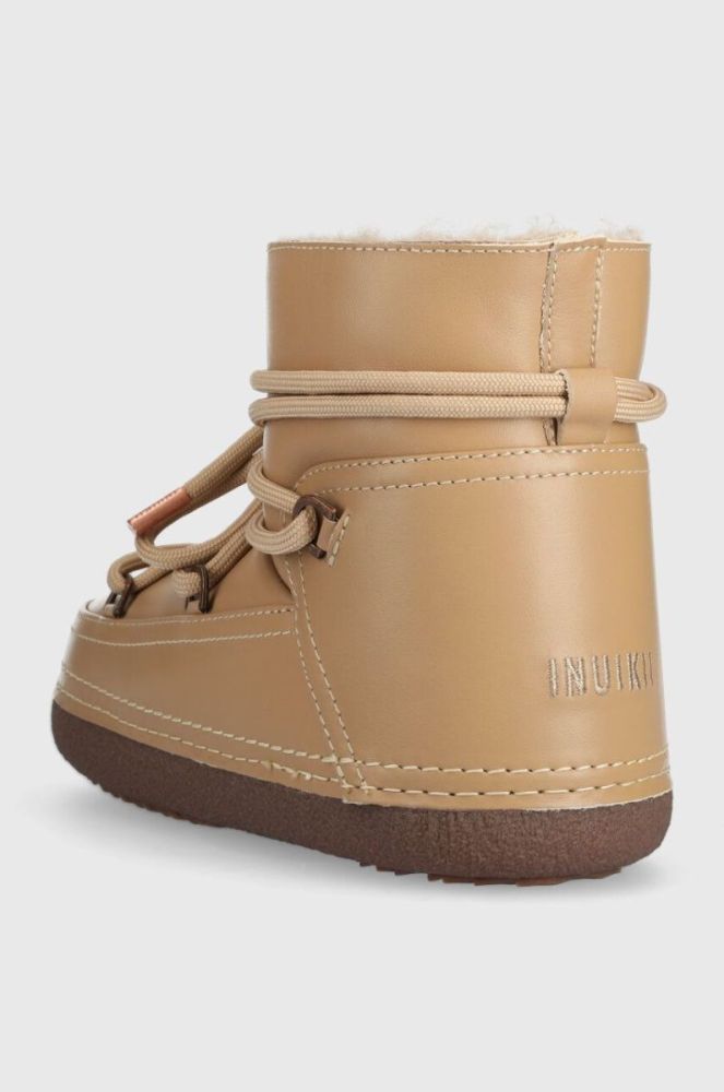 Шкіряні чоботи Inuikii Full Leather колір бежевий 75101-087 фото 3