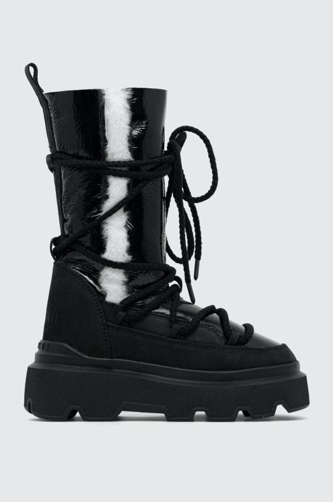 Шкіряні чоботи Inuikii Endurance Cozy колір чорний 75102-144