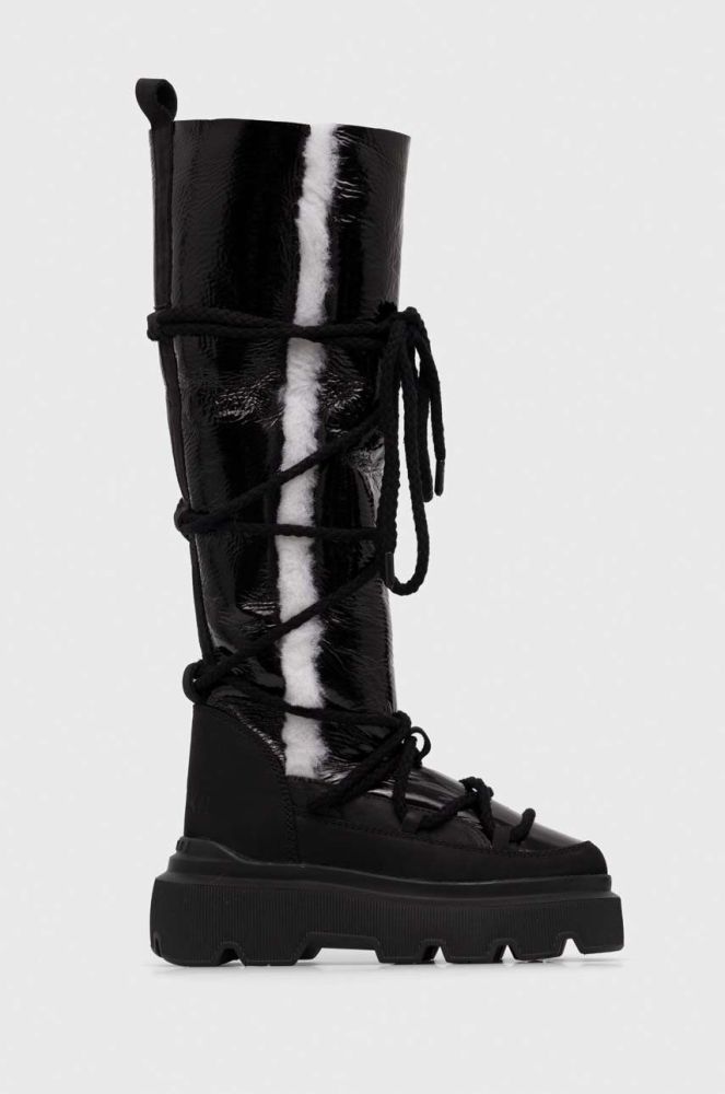 Шкіряні чоботи Inuikii Endurance Cozy High колір чорний 75107-144