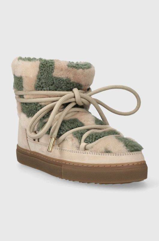 Зимові чоботи Inuikii Shearling Zigzag колір бежевий 75202-090 фото 2