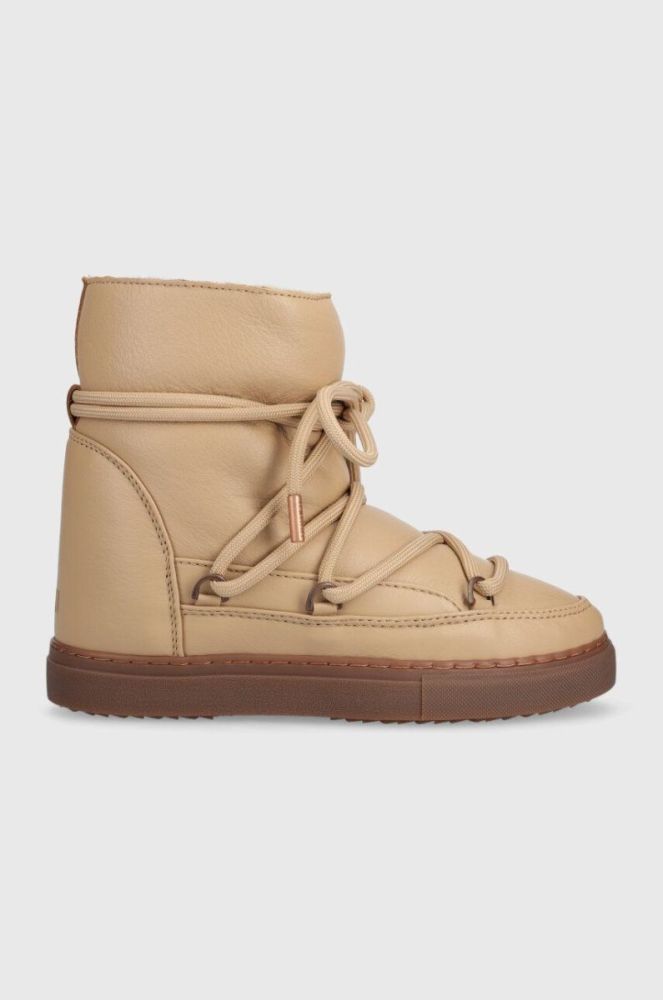 Шкіряні чоботи Inuikii FULL LEATHER WEDGE колір бежевий 75203-087 фото 6