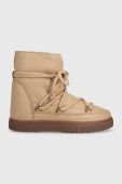 Шкіряні чоботи Inuikii Full Leather Wedge колір бежевий 75203-087