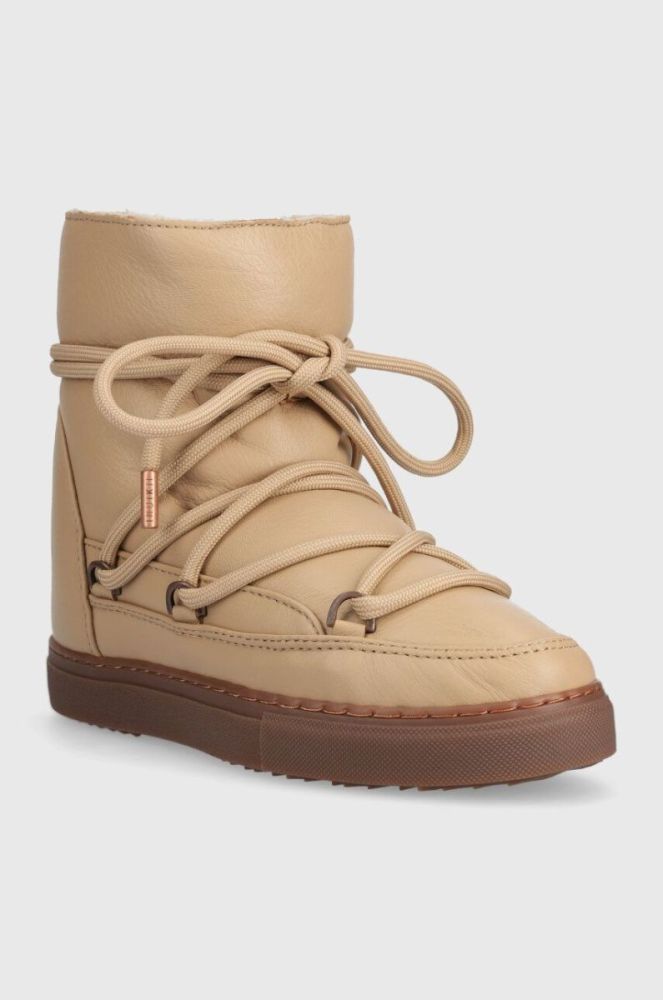 Шкіряні чоботи Inuikii FULL LEATHER WEDGE колір бежевий 75203-087 фото 7