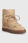 Шкіряні чоботи Inuikii Full Leather Wedge колір бежевий 75203-087