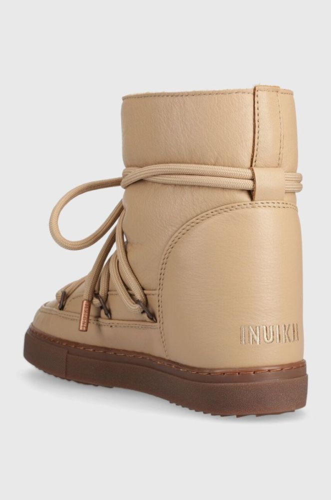Шкіряні чоботи Inuikii FULL LEATHER WEDGE колір бежевий 75203-087 фото 8