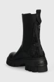 Черевики Desigual жіночі колір чорний на плоскому ходу 23WSTP05.2000 Черевики Desigual жіночі колір чорний на плоскому ходу 23WSTP05.2000