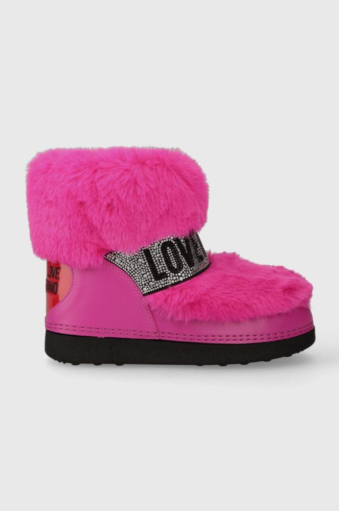 Зимові чоботи Love Moschino SKIBOOT20 колір рожевий JA24202G0HJW0604