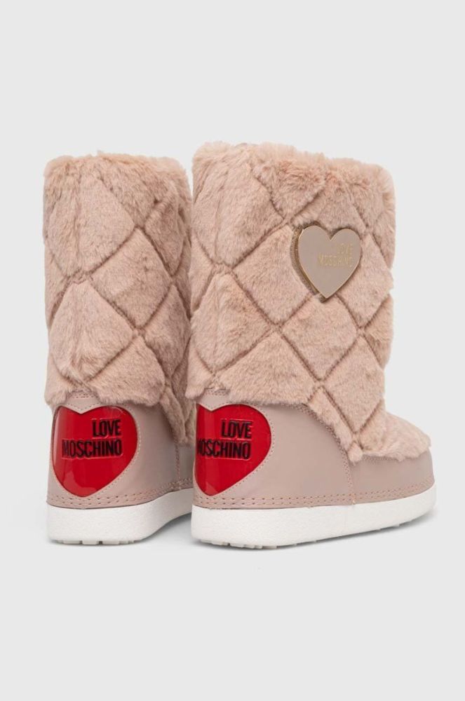 Зимові чоботи Love Moschino SKIBOOT20 колір бежевий JA24172G0HJW0601 фото 3