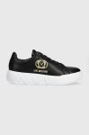 Шкіряні кросівки Love Moschino HEART45 колір чорний JA15914G0HIA0000 Шкіряні кросівки Love Moschino HEART45 колір чорний JA15914G0HIA0000