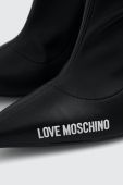 Чоботи Love Moschino SPILLO95 жіночі колір чорний на шпильці JA26109G0HIEZ000