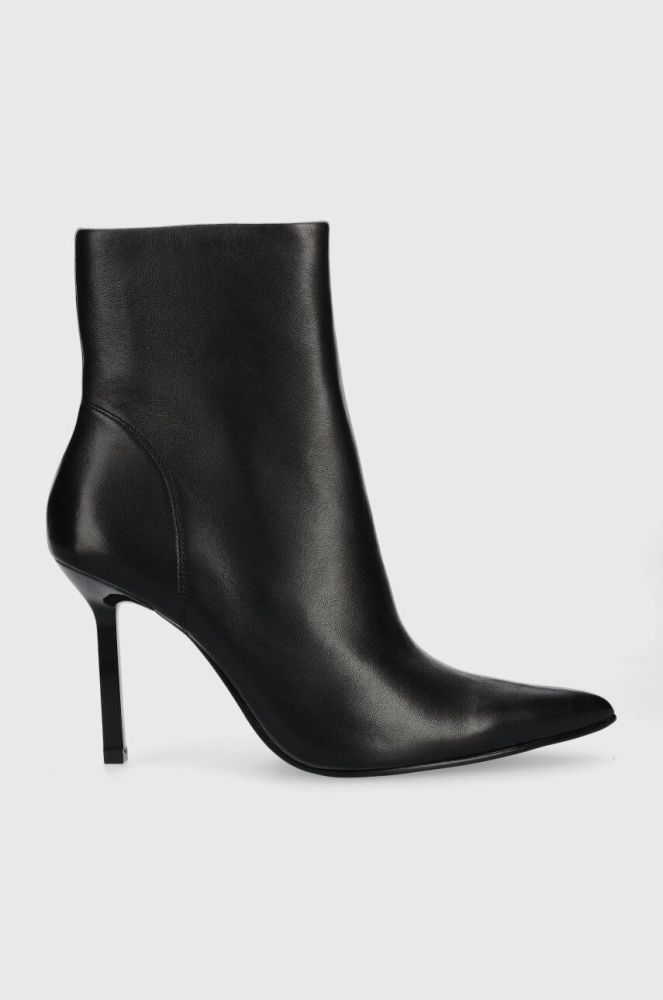 Шкіряні черевики Steve Madden Iyanna жіночі колір чорний на шпильці SM11002278