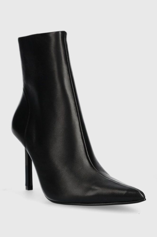 Шкіряні черевики Steve Madden Iyanna жіночі колір чорний на шпильці SM11002278 фото 2