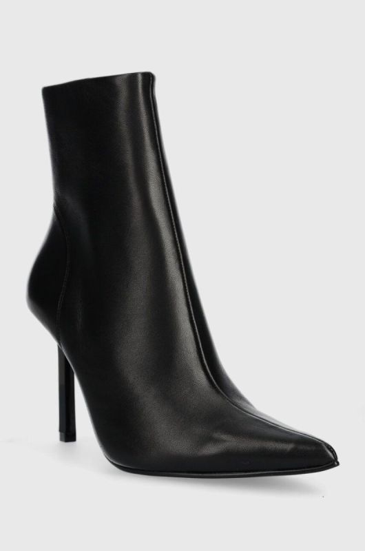 Шкіряні черевики Steve Madden Iyanna жіночі колір чорний на шпильці SM11002278 фото 2