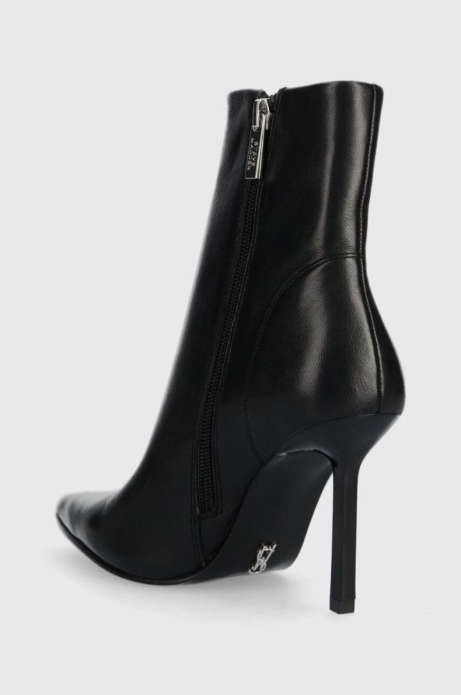 Шкіряні черевики Steve Madden Iyanna жіночі колір чорний на шпильці SM11002278 фото 3