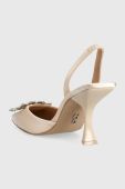 Туфлі Steve Madden Neala колір бежевий каблук блок відкрита п'ята SM11002578
