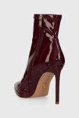Черевики Steve Madden Kaylani жіночі колір бордовий на шпильці SM19000030 Черевики Steve Madden Kaylani жіночі колір бордовий на шпильці SM19000030