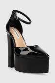 Туфлі Steve Madden Prompt колір чорний каблук блок SM11002597