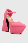Туфлі Steve Madden Secretz колір рожевий каблук блок SM11002600
