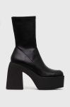 Черевики Steve Madden Tekno жіночі колір чорний каблук блок SM11002608 Черевики Steve Madden Tekno жіночі колір чорний каблук блок SM11002608