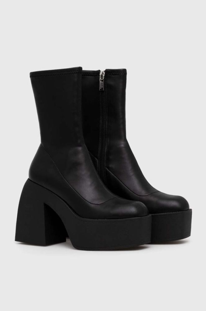 Черевики Steve Madden Tekno жіночі колір чорний каблук блок SM11002608 фото 2
