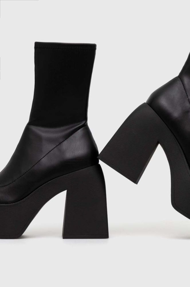 Черевики Steve Madden Tekno жіночі колір чорний каблук блок SM11002608 фото 3