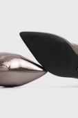 Чоботи Steve Madden Lovable жіночі колір срібний на шпильці SM11002618