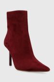 Замшеві черевики Steve Madden Iyanna жіночі колір бордовий на шпильці SM11002278