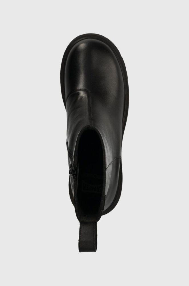 Шкіряні черевики Camper Milah жіночі колір чорний на платформі K400725.001 фото 4
