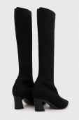 Чоботи Patrizia Pepe жіночі колір чорний каблук блок 2Y0014 K156 K103