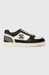 Шкіряні кросівки Tory Burch CLOVER COURT колір чорний 152959-001 Шкіряні кросівки Tory Burch CLOVER COURT колір чорний 152959-001