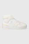 Шкіряні кросівки Tommy Hilfiger TH HI BASKET SNEAKER колір білий FW0FW07308 Шкіряні кросівки Tommy Hilfiger TH HI BASKET SNEAKER колір білий FW0FW07308