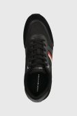 Кросівки Tommy Hilfiger ESSENTIAL STRIPES RUNNER колір чорний FW0FW07450