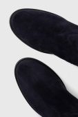 Чоботи Tommy Hilfiger TOMMY ESSENTIALS LONGBOOT жіночі колір синій на плоскому ходу FW0FW07476