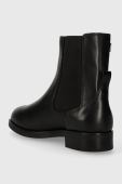 Шкіряні черевики Tommy Hilfiger ELEVATED ESSENT THERMO BOOTIE жіночі колір чорний на плоскому ходу FW0FW07483