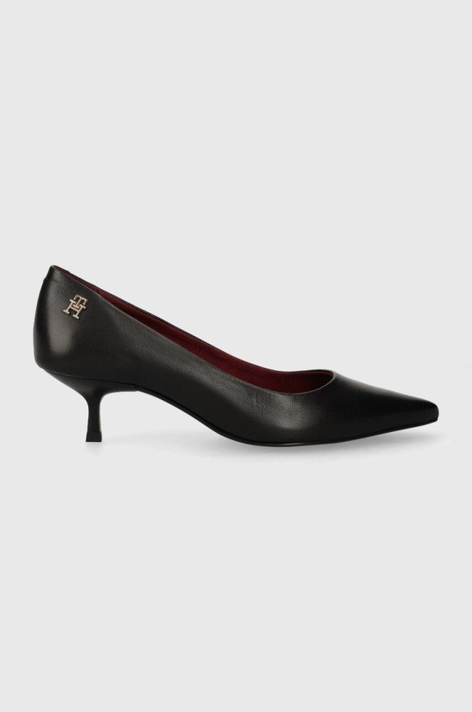 Туфлі Tommy Hilfiger POINTY KITTEN HEEL PUMP колір чорний FW0FW07524