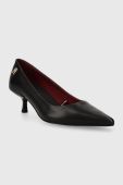 Туфлі Tommy Hilfiger POINTY KITTEN HEEL PUMP колір чорний FW0FW07524
