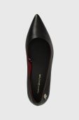 Туфлі Tommy Hilfiger POINTY KITTEN HEEL PUMP колір чорний FW0FW07524