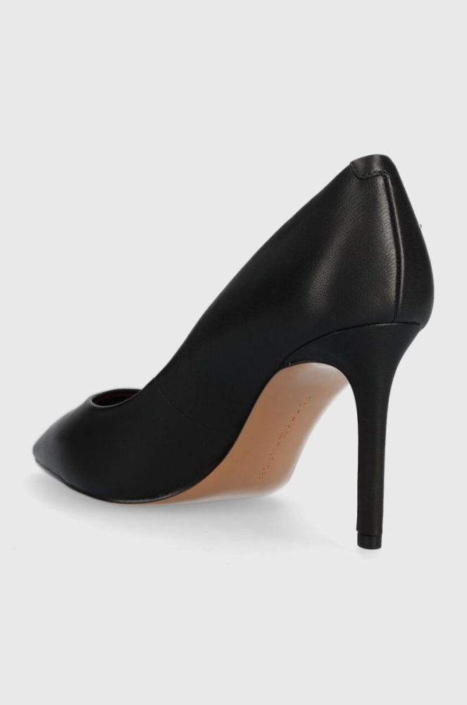 Шкіряні туфлі Tommy Hilfiger ESSENTIAL POINTED PUMP колір чорний FW0FW07533 фото 3