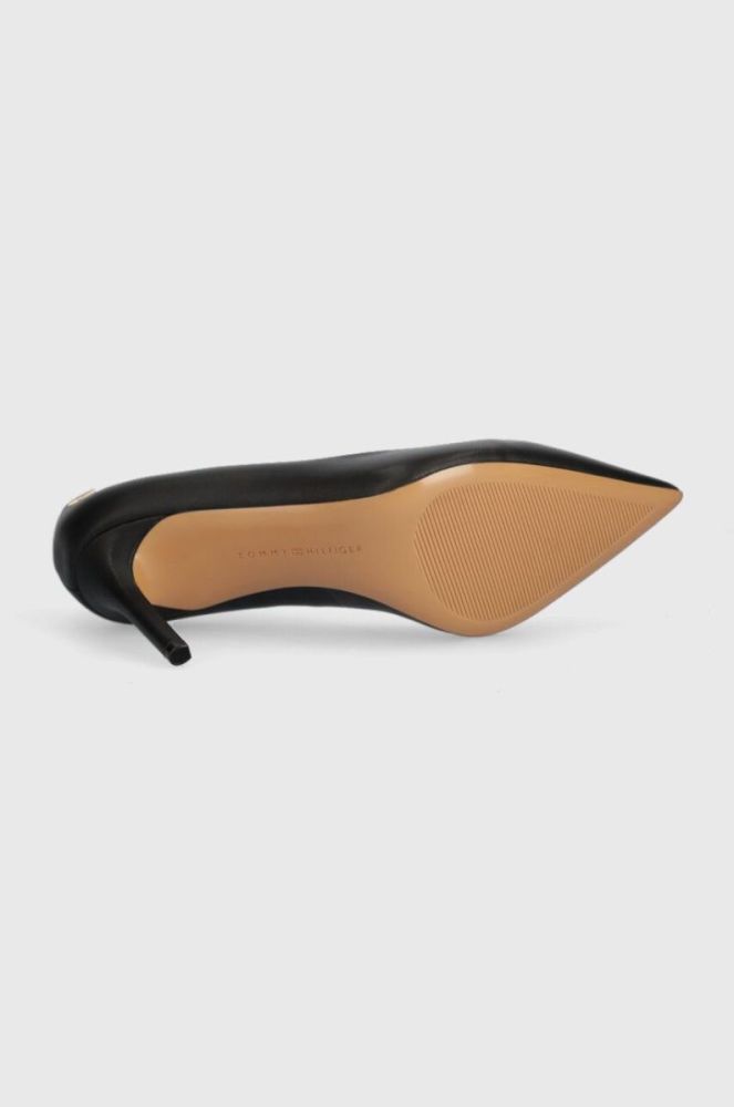 Шкіряні туфлі Tommy Hilfiger ESSENTIAL POINTED PUMP колір чорний FW0FW07533 фото 5