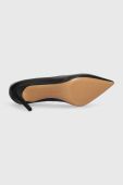 Шкіряні туфлі Tommy Hilfiger ESSENTIAL POINTED PUMP колір чорний FW0FW07533